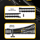 Juguete de Tren Eléctrico a Escala. Set Completo de Locomotora. Incluye Accesorios.