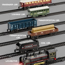 Juguete de Tren Eléctrico a Escala. Set Completo de Locomotora. Incluye Accesorios.