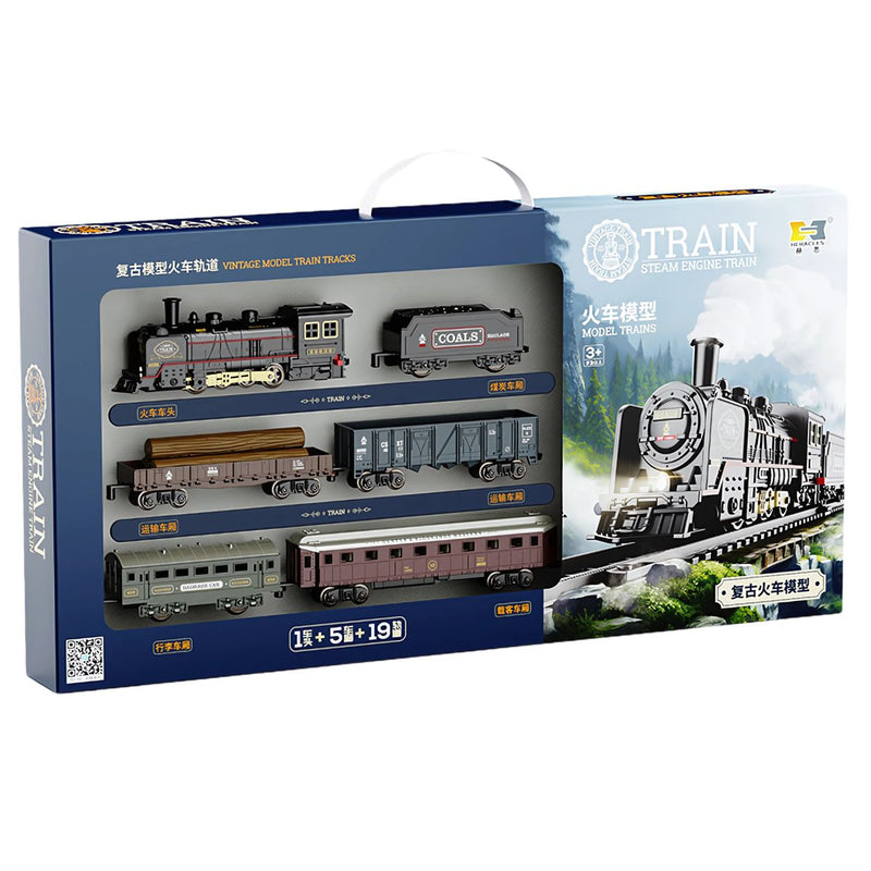 Juguete de Tren Eléctrico a Escala. Set Completo de Locomotora. Incluye Accesorios.