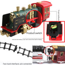 Juguete Eléctrico de Tren con Pista a Control Remoto. Locomotora con Luces y Humo.