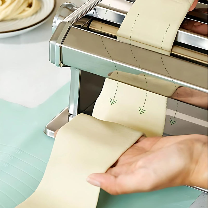 Máquina Manual para Hacer Pasta Fresca. Rodillo de 150 mm, 9 Niveles de Grosor y Cortador de Fideos. Spaguetti ravioli