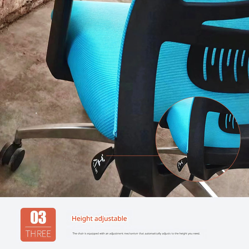 Silla de Oficina Ergonómica. Silla Gamer Giratoria. Color turquesa. Silla Ejecutiva De Escritorio Con Soporte Lumbar.