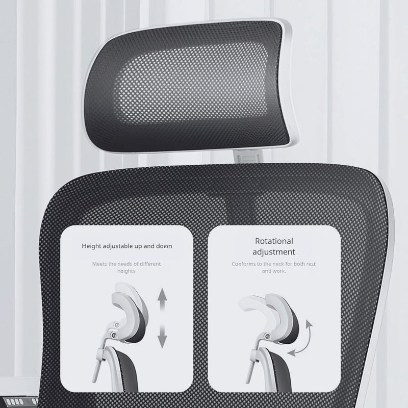 Silla de Oficina Ergonómica. Respaldar Reclinable 125°. Silla ejecutiva de escritorio con Soporte Lumbar Ajustable. Color rosado y Negro.