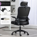 Silla de Oficina Ergonómica. Respaldar Reclinable 125°. Silla ejecutiva de escritorio con Soporte Lumbar Ajustable. Color Negro.
