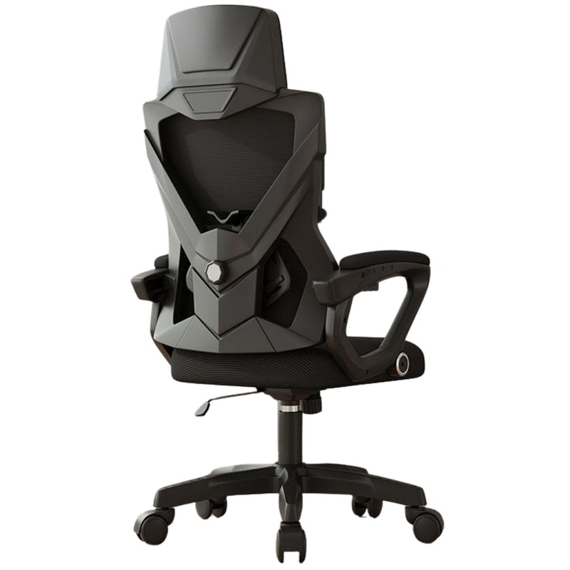 Silla de Oficina Ergonómica. Respaldar Reclinable 150°. Silla ejecutiva de escritorio con Soporte Lumbar Ajustable. Color Negro.