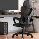 Silla de Oficina Ergonómica. Respaldar Reclinable 150°. Silla ejecutiva de escritorio con Soporte Lumbar Ajustable. Color Negro.