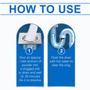 Destapacaños Potente para Cocina y Baño. Polvo Limpiador de Tuberías. (Pack de 6 unidades) Destapador de drenajes quimico