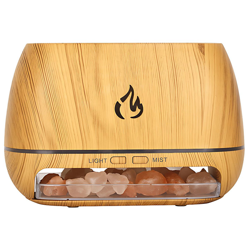 Difusor Aromas de Aceites Esenciales con Lámpara de Sal Himalaya.  Humidificador Aromático.