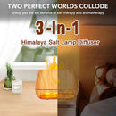 Difusor Aromas de Aceites Esenciales con Lámpara de Sal Himalaya.  Humidificador Aromático.