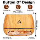 Difusor Aromas de Aceites Esenciales con Lámpara de Sal Himalaya.  Humidificador Aromático.