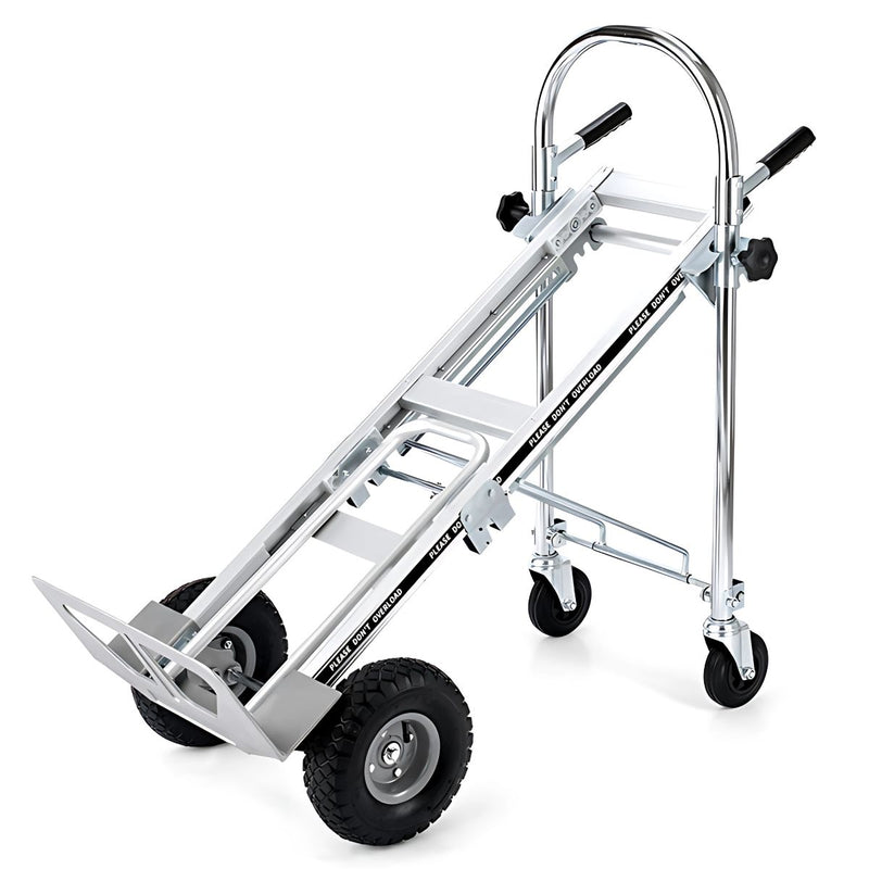 Carretilla de Carga Plegable 3 en 1 – Vertical, Plataforma y Carro Inclinado. Trolley con ruedas convertible. Carretón.