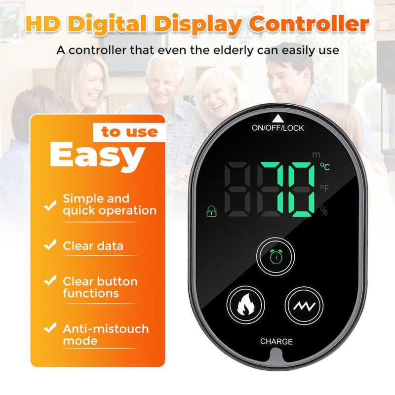 Masajeador Eléctrico 3 en 1 para Rodilla, Hombro y Codo Con Calor, Vibración y Pantalla Digital Recargable. Soporte para articulaciones. Alivia el dolor. Calentador de articulaciones