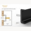 Tapón Lateral para Perfil de Gabinete Medio (1 Par) Color Negro Mate. Terminal de Perfil para Muebles Modulares cocina