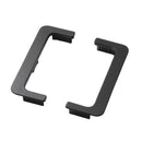 Tapón Lateral para Perfil de Gabinete Medio (1 Par) Color Negro Mate. Terminal de Perfil para Muebles Modulares cocina