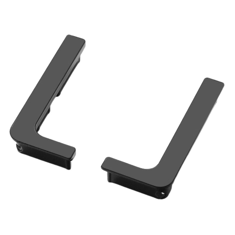Tapón Lateral para Perfil Inferior de Gabinete (1 Par) Color Negro Mate. Terminal de Perfil Inferior para Muebles Modulares cocinas