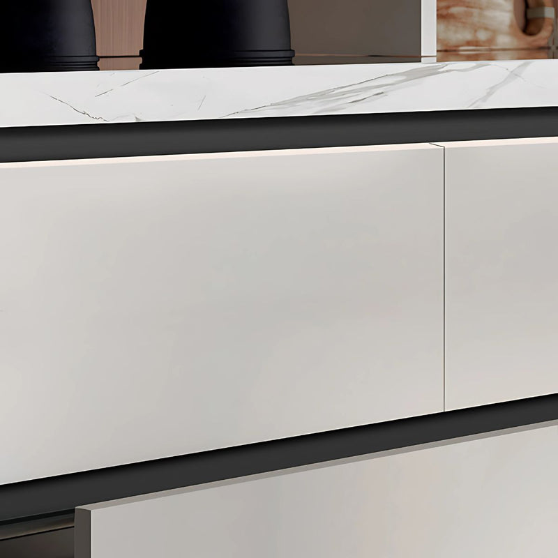 Perfil Superior Tipo Gola para Muebles Modulares cocina. (3 metros) Negro Mate para gabinetes sin tiradores. Ideal para cocina.