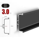 Perfil Central Tipo Gola para Muebles Modulares cocinas . (3 metros) Negro Mate para Gabinetes sin Tiradores. Ideal para cocina.