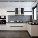 Perfil Central Tipo Gola para Muebles Modulares cocinas . (3 metros) Negro Mate para Gabinetes sin Tiradores. Ideal para cocina.