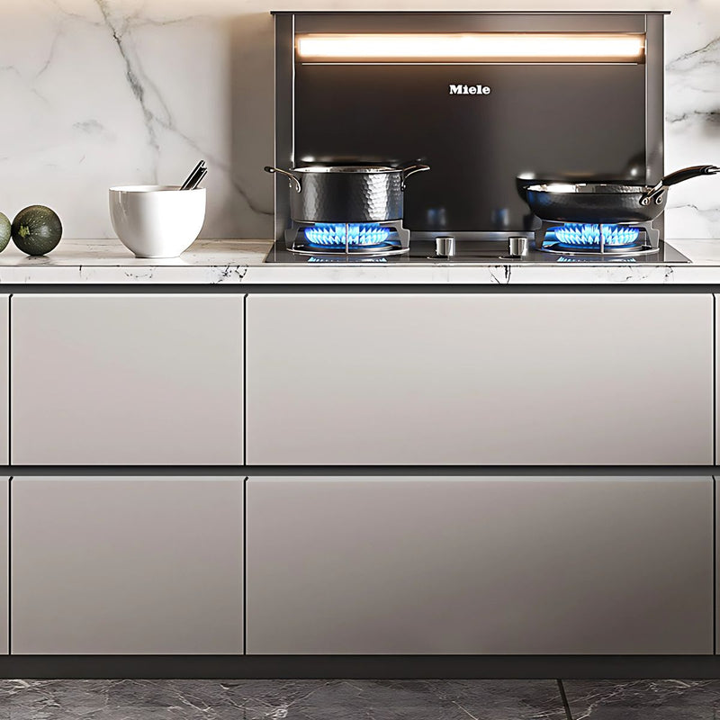 Perfil Inferior Tipo Gola para Muebles Modulares. (3 metros) Negro Mate para Gabinetes sin Tiradores. Ideal para cocina.