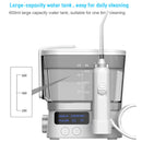 Irrigador Bucal Eléctrico con 10 Niveles de Presión y 6 Boquillas. Tanque de 600ml y Almacenamiento Higiénico.