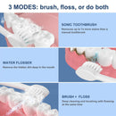 Irrigador Bucal y Cepillo dental Eléctrico 2 en 1. Con Vibración Sónica y Tanque de 500ml. Limpieza Dental Profesional en casa.