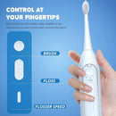 Irrigador Bucal y Cepillo dental Eléctrico 2 en 1. Con Vibración Sónica y Tanque de 500ml. Limpieza Dental Profesional en casa.