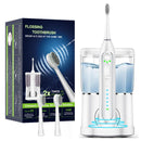 Irrigador Bucal y Cepillo dental Eléctrico 2 en 1. Con Vibración Sónica y Tanque de 500ml. Limpieza Dental Profesional en casa.