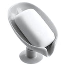 Jabonera Antideslizante con Diseño Moderno. Porta jabón de barra. Color gris.