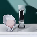 Jabonera Antideslizante con Diseño Moderno. Porta jabón de barra. Color gris.