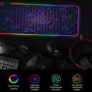 Mouse Pad Gamer RGB XL (400x800 mm) con Iluminación Multicolor y Base Antideslizante. Alfombrilla Gaming.