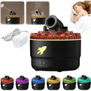 Difusor Aromas de Aceites Esenciales estilo cañon.  Humidificador Aromático con luz LED y temporizador.