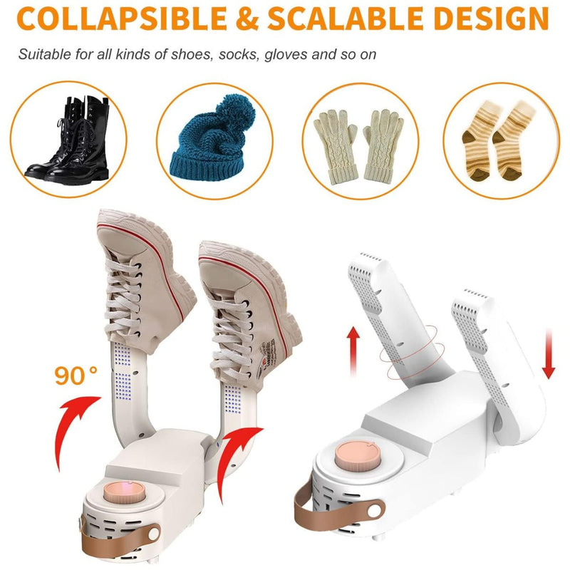 Secador de Zapatos Eléctrico Plegable 110V. Elimina los malos olores y humedad del calzado. Quita olores tambien en Casco de moto