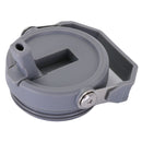 Botella de agua térmica 890ml. Termo de doble pared. Acero inoxidable. Vaso negro con carrizo integrado.