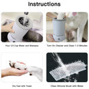 Limpiador de patas de mascotas. Ideal para perros y gatos. Maquina automática lava patitas.