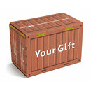 Caja de cartón reforzado 195×105×135mm. Diseño de contenedor. Ideal para envíos o empaque de productos  ecomerce Sorprenda a sus clientes!