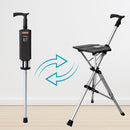 Bastón Asiento 2 en 1. Bastón de Apoyo Convertible en Silla Portátil. Ideal para ancianos adultos mayores. La yeyesada del abuelo