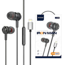 Audífonos con Cable para Apple. Auriculares con conector Lightning. Micrófono y Control de Volumen integrado.