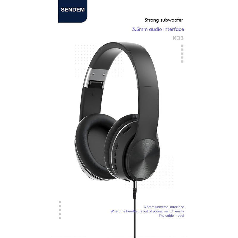 Audífonos Bluetooth con micrófono. Auriculares inalámbricos y por cable. Sonido Estéreo.