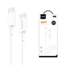 Cable Tipo-C a Tipo-C de Carga Rápida 66W y Transferencia de Datos. Longitud de 2 Metros.