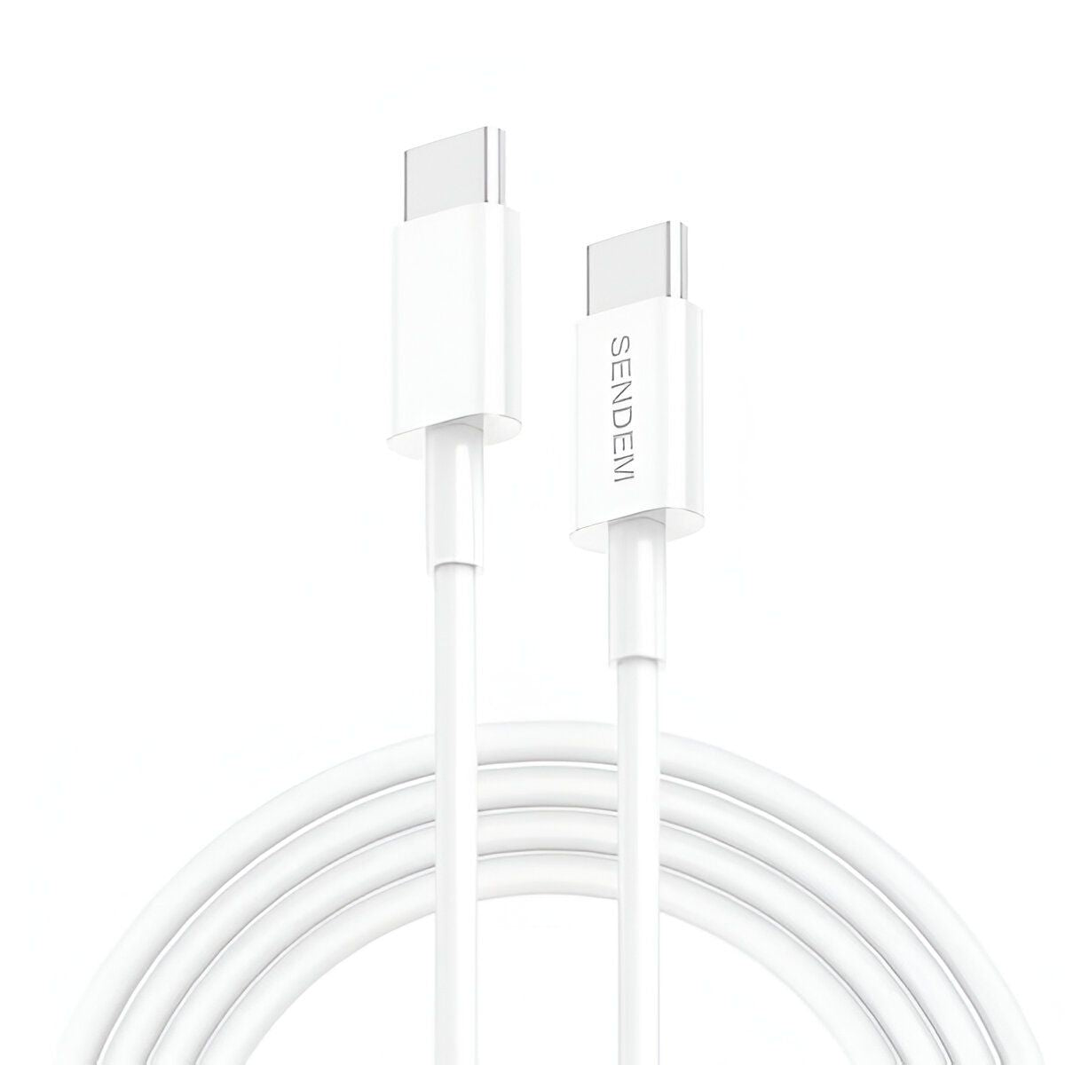 Cable Tipo-C a Tipo-C de Carga Rápida 66W y Transferencia de Datos. Longitud de 2 Metros.