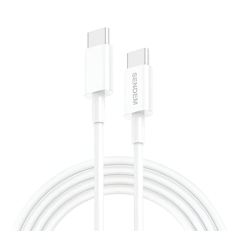 Cable Tipo-C a Tipo-C de Carga Rápida 66W y Transferencia de Datos. Longitud de 2 Metros.