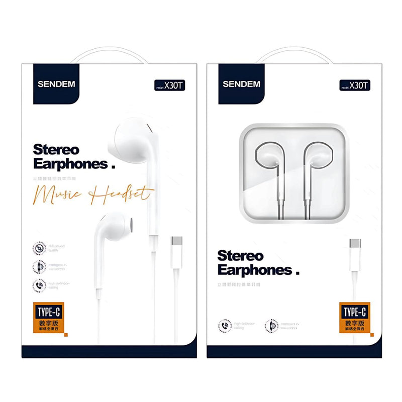 Auriculares Tipo-C con Micrófono y Control de volumen. Audífonos con sonido estéreo.