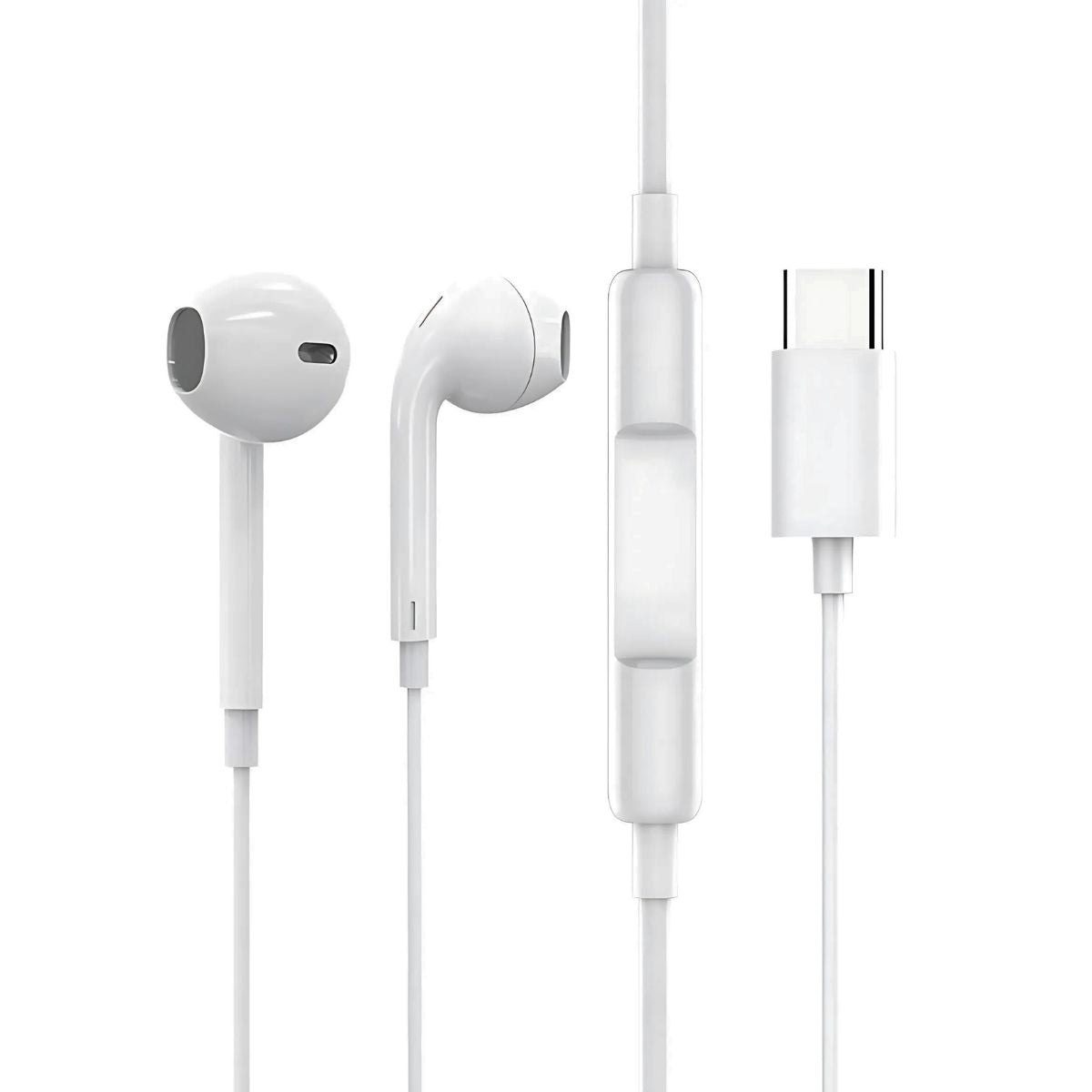 Auriculares Tipo-C con Micrófono y Control de volumen. Audífonos con sonido estéreo.