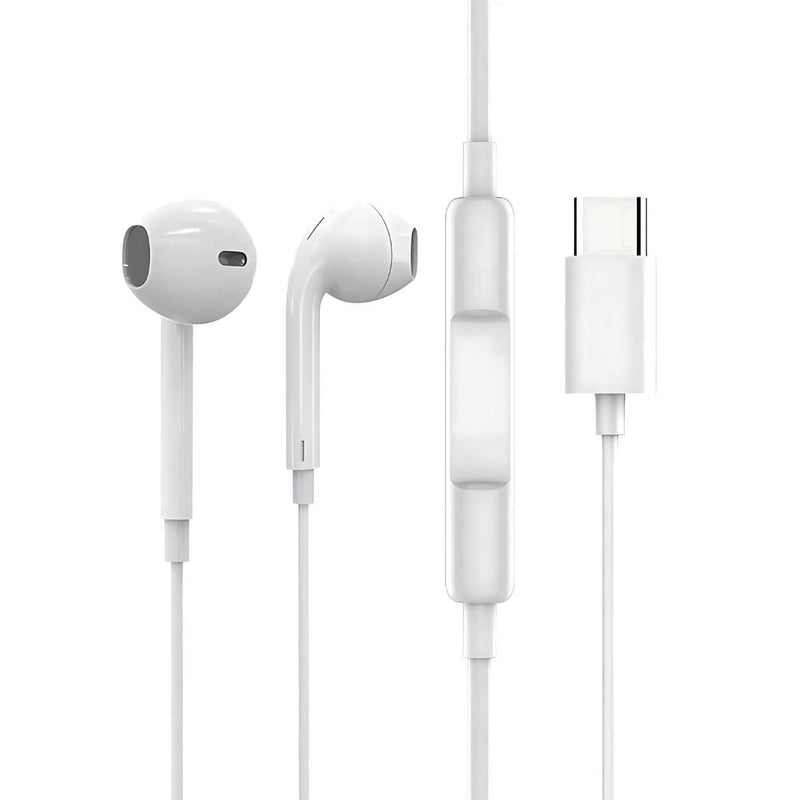 Auriculares Tipo-C con Micrófono y Control de volumen. Audífonos con sonido estéreo.