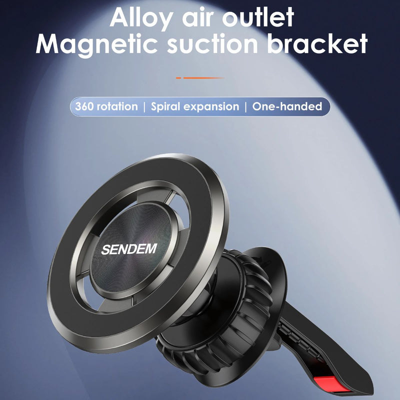 Soporte Magnético de Celular para auto. Rotación 360°. Soporte de teléfono móvil para carro.