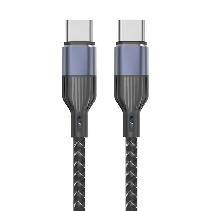 Cable Tipo-C a Tipo-C de Carga Rápida 66W y Transferencia de Datos. Longitud de 1.2 Metros.