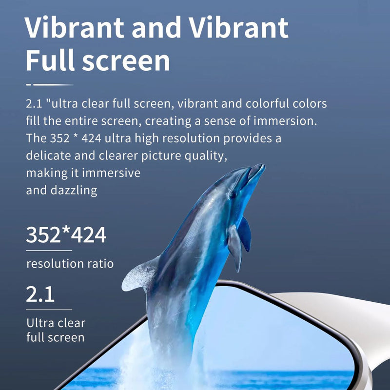 Smartwatch con Llamadas y Pantalla HD 2.1”. Reloj Inteligente IP67. Con Monitor de Ritmo Cardíaco y Carga Magnética. Color blanco.