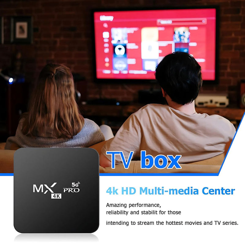 TV Box Android 11.1 4K Ultra HD con WiFi 5G. Convierte tu TV en Smart. Cajilla Smart para televisor. Ideal para YouTube, Netflix y más.