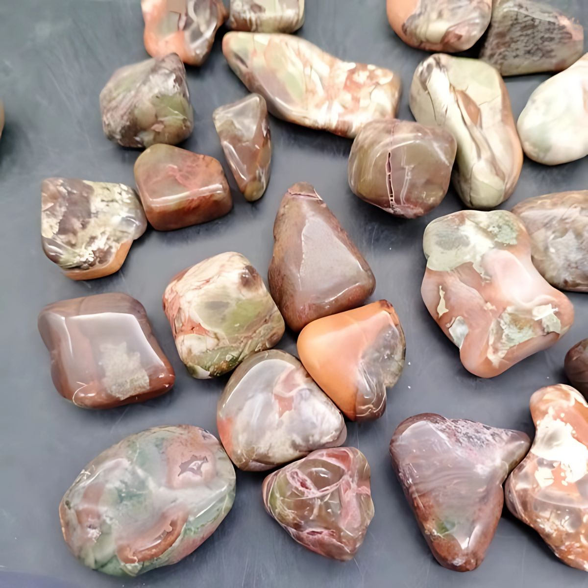 Piedras Decorativas Ojo de Tigre para Jardín, Macetas, Decoración. (500 gramos). 15-20mm