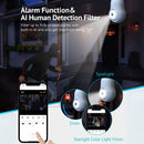 Cámara de Seguridad WiFi 360° Tipo Bombillo socket con Visión Nocturna. Cámara de Videovigilancia con Detección de Movimiento con conexión WiFi.